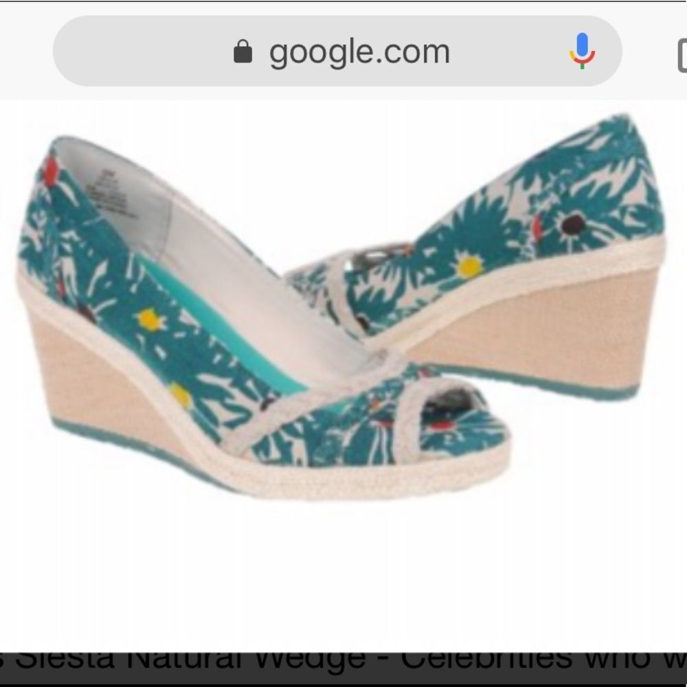 Keds Green Tropical Siesta Wedges 9.5M